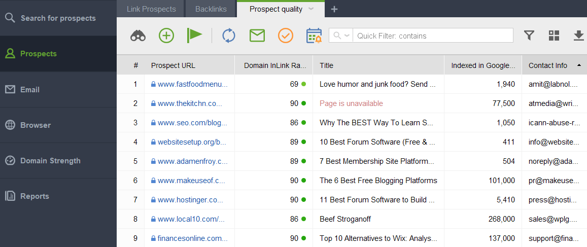 hundreds of link-building opportunities with guest blogs